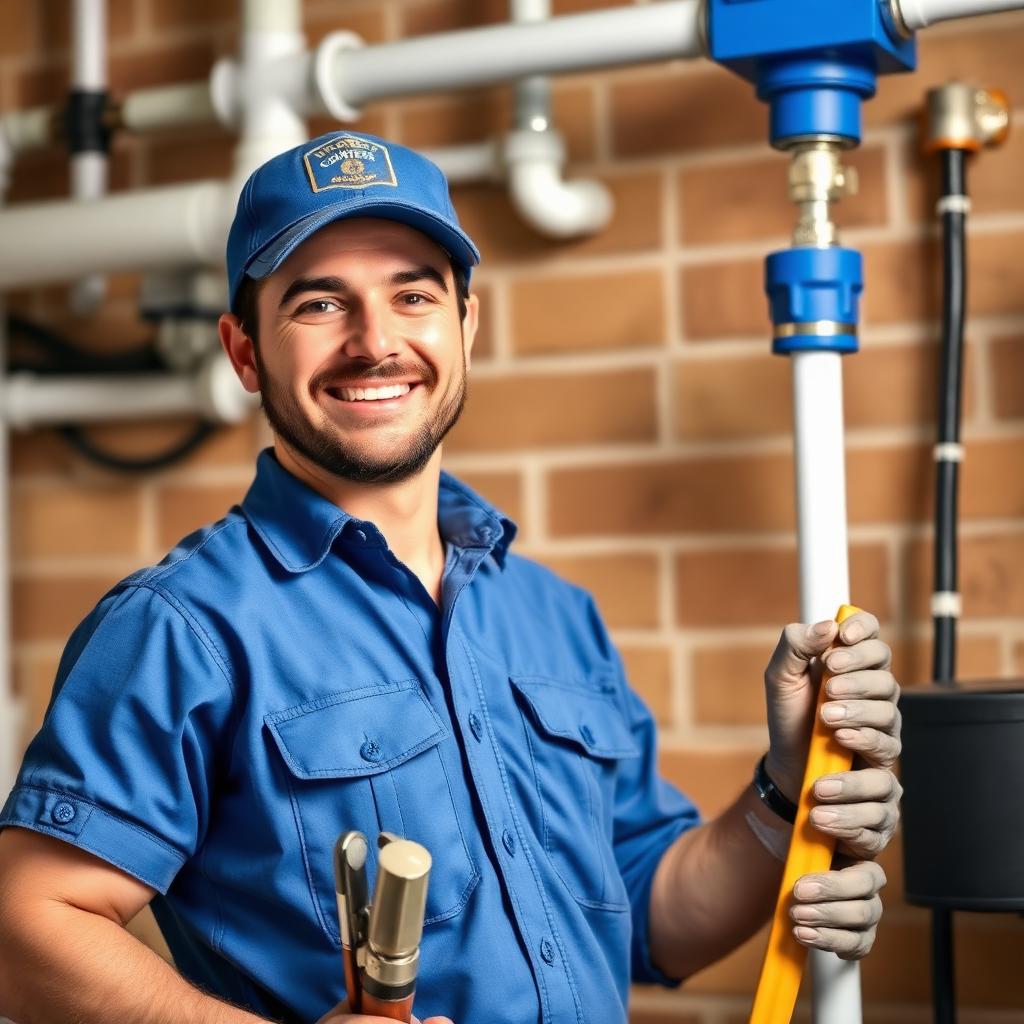 ChesCo Water Pros technician installing a water treatment system